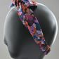 Ladies Knot hairband - Liberty of London Camo Flowers - Silk & Lawn