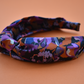 Ladies Knot headband - Liberty of London Camo Flowers - Silk & Lawn