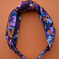 Ladies Knot headband - Liberty of London Camo Flowers - Silk & Lawn