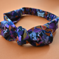 Ladies Knot hairband - Liberty of London Camo Flowers - Silk & Lawn