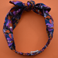 Ladies Knot hairband - Liberty of London Camo Flowers - Silk & Lawn