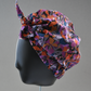 Ladies Turban Hat - Liberty of London Camo Flowers - Silk & Lawn