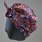 Ladies Turban Hat - Liberty of London Camo Flowers - Silk & Lawn