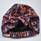 Ladies Turban Hat - Liberty of London Camo Flowers - Silk & Lawn