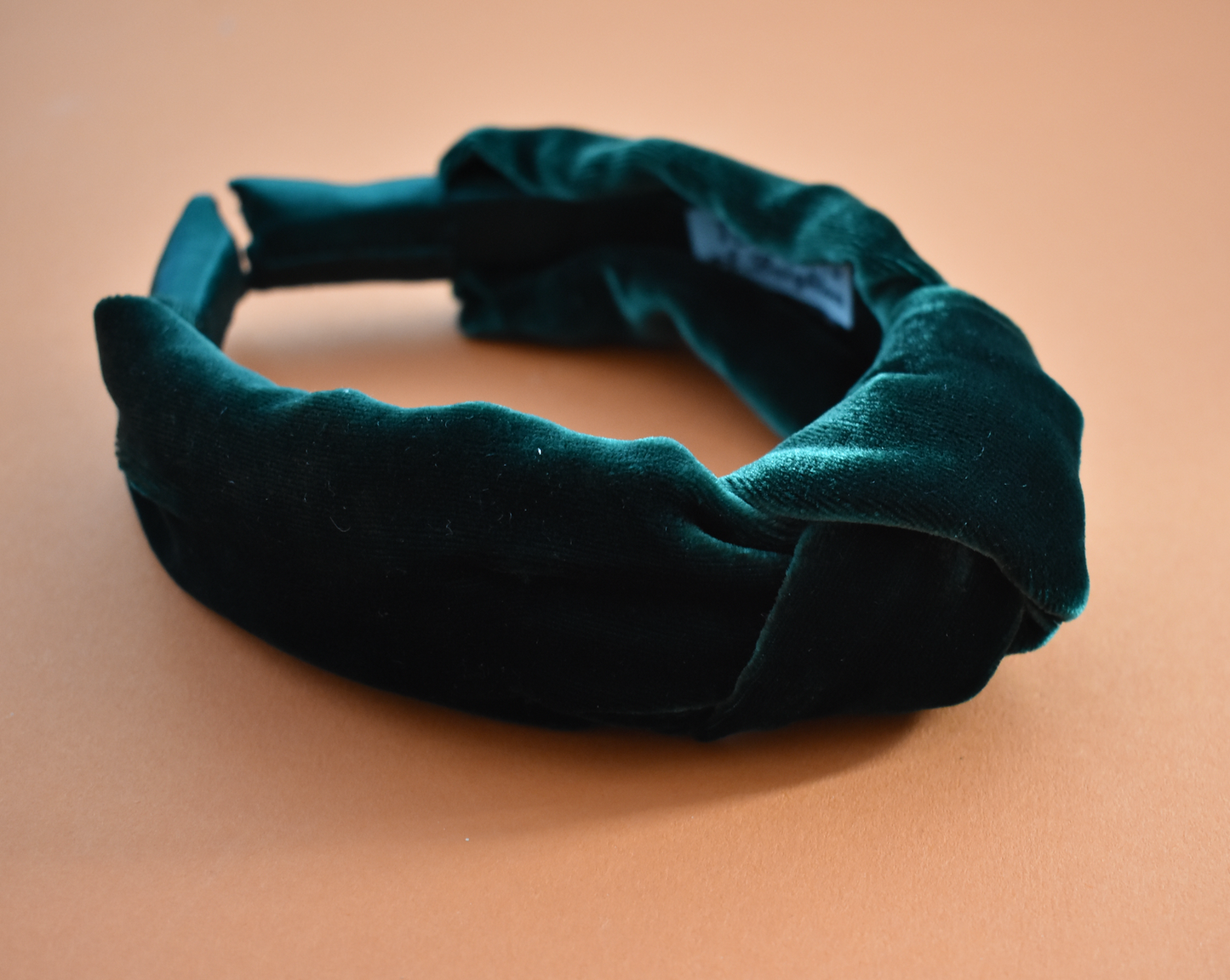 Classic Knot headband - Green Silk Velvet