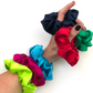 Pure Mulberry Silk Hair tie Scrunchies - various jewel colours - Silk & Lawn