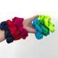 Pure Mulberry Silk Hair tie Scrunchies - various jewel colours - Silk & Lawn