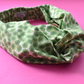 Ladies Twisted Turban hairband and neck scarf - Liberty of London Xanthe Sunbeam Green - Silk & Lawn