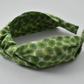Ladies Knot Alice headband - Liberty of London Xanthe Sunbeam Green - Silk & Lawn