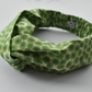 Ladies Twisted Turban hairband and neck scarf - Liberty of London Xanthe Sunbeam Green - Silk & Lawn