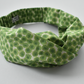 Ladies Twisted Turban hairband and neck scarf - Liberty of London Xanthe Sunbeam Green - Silk & Lawn