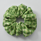 Scrunchie - Liberty of London Xanthe Sunbeam Green - Silk & Lawn