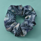Scrunchie -  Liberty of London Caesar Peacock Feather - Silk & Lawn