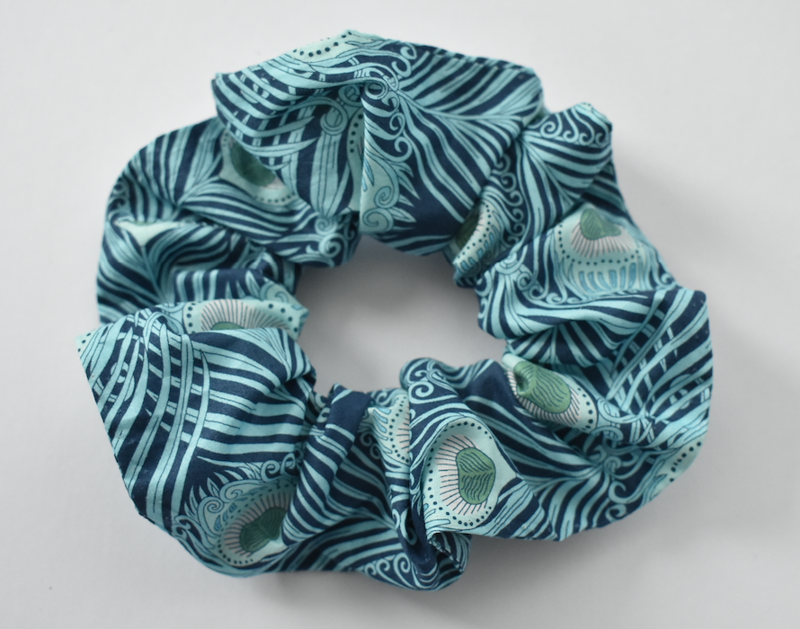Scrunchie -  Liberty of London Caesar Peacock Feather