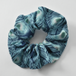 Scrunchie -  Liberty of London Caesar Peacock Feather - Silk & Lawn