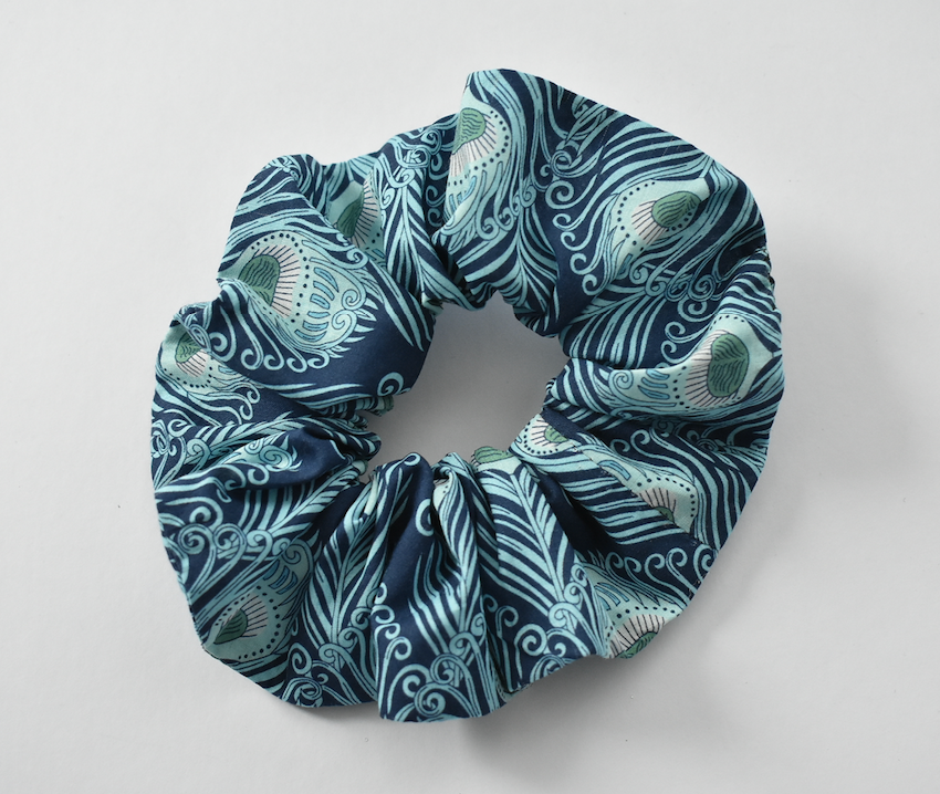 Scrunchie -  Liberty of London Caesar Peacock Feather
