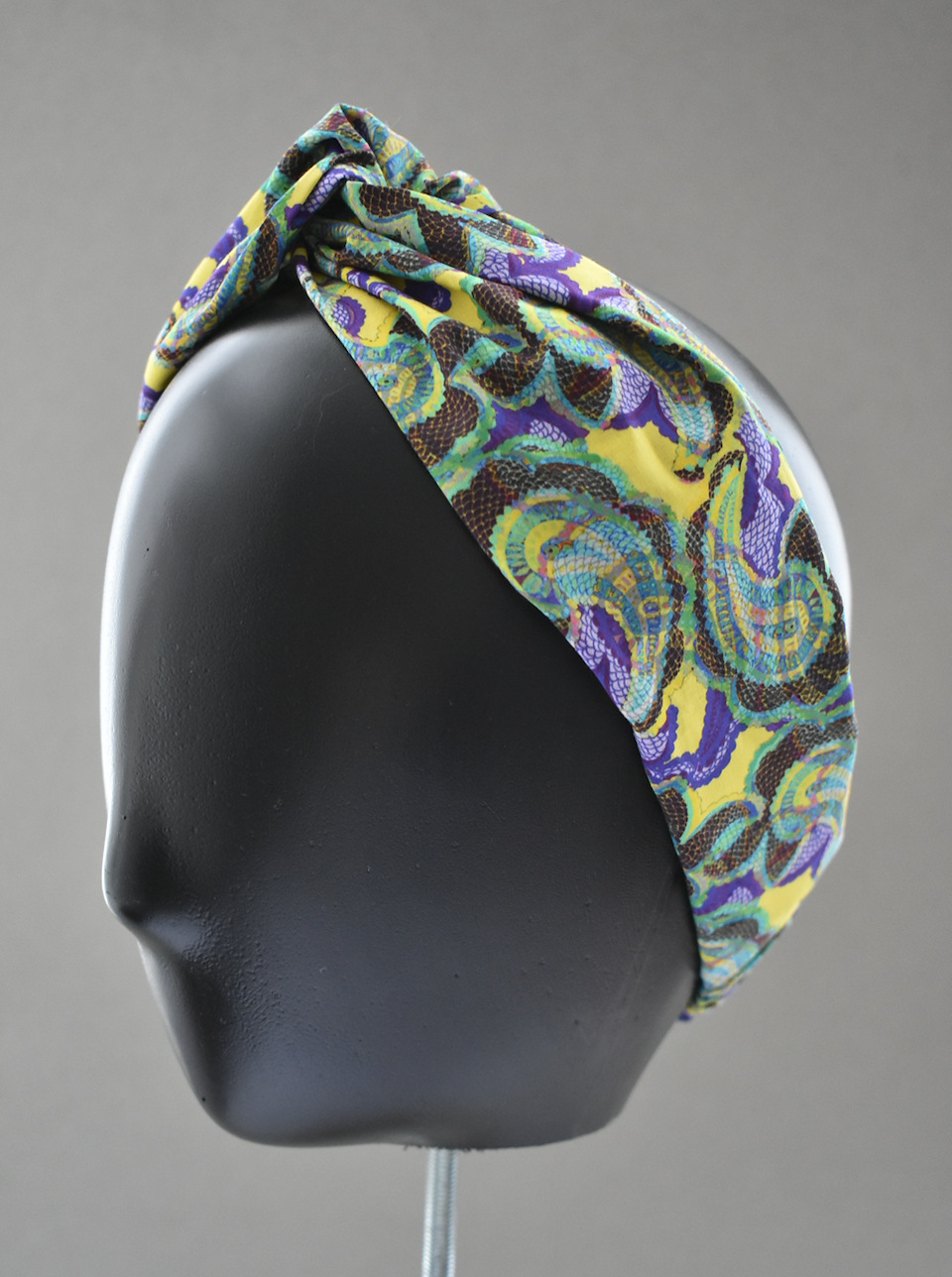 Ladies Twisted Turban Headband - Liberty of London Babylon - Silk & Lawn