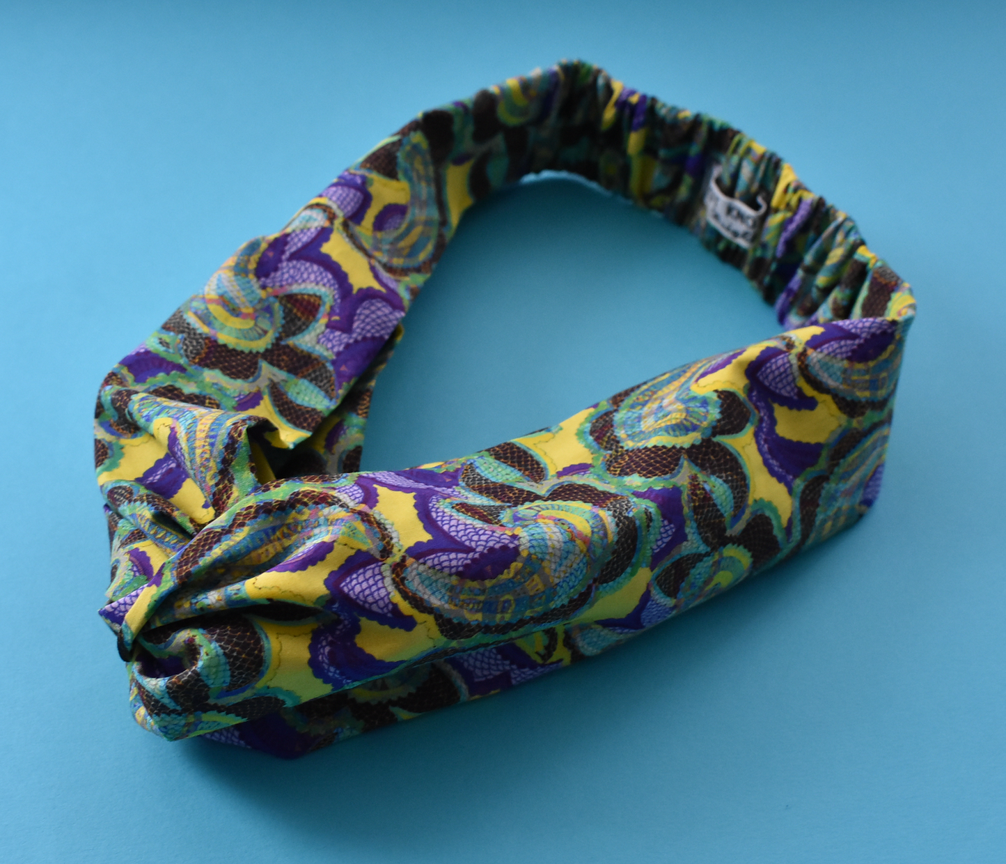 Ladies Twisted Turban Headband - Liberty of London Babylon - Silk & Lawn