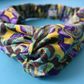 Ladies Twisted Turban Headband - Liberty of London Babylon - Silk & Lawn