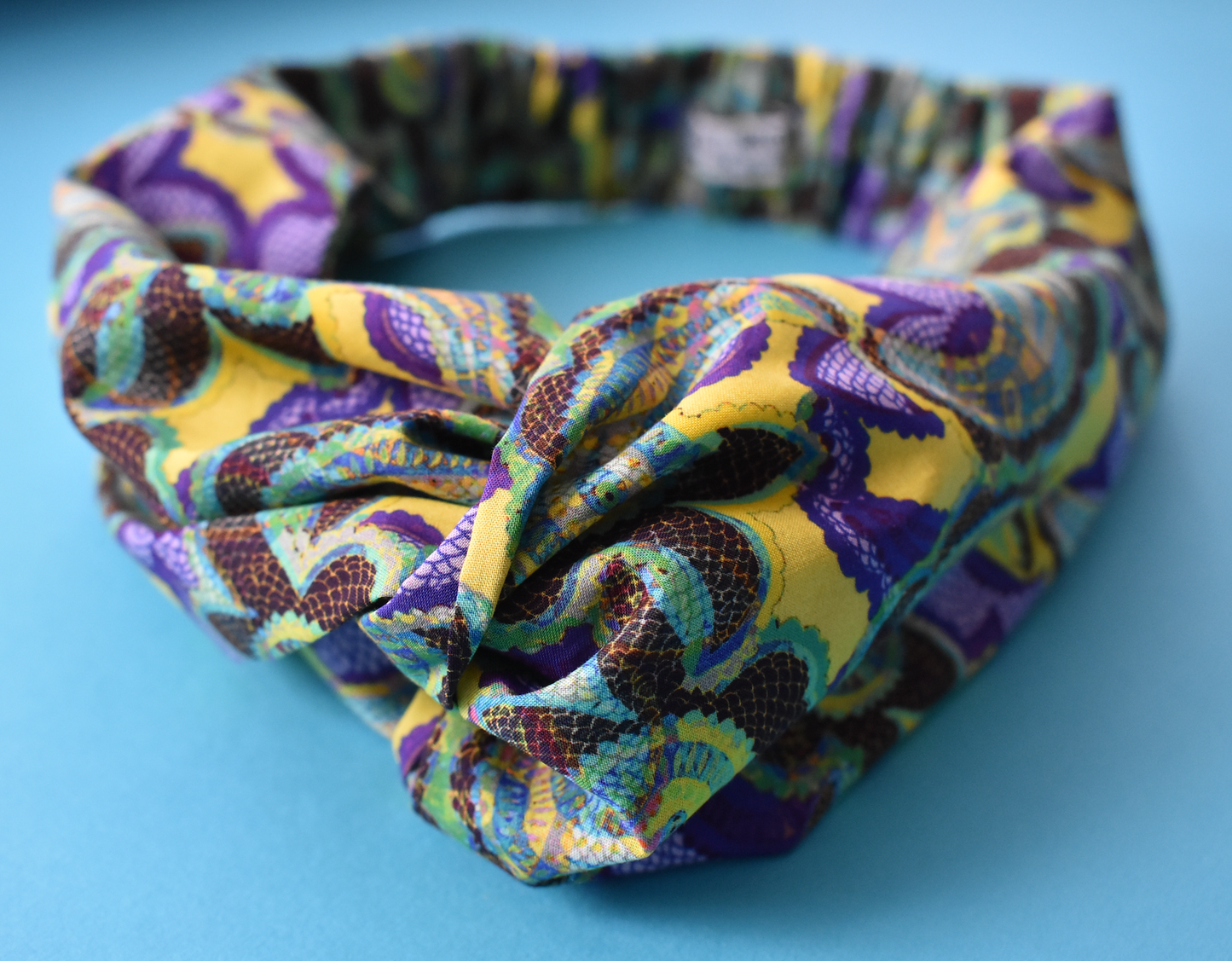 Ladies Twisted Turban Headband - Liberty of London Babylon - Silk & Lawn