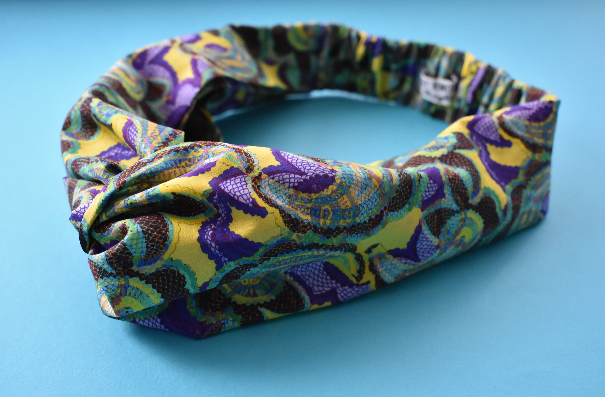 Ladies Twisted Turban Headband - Liberty of London Babylon - Silk & Lawn
