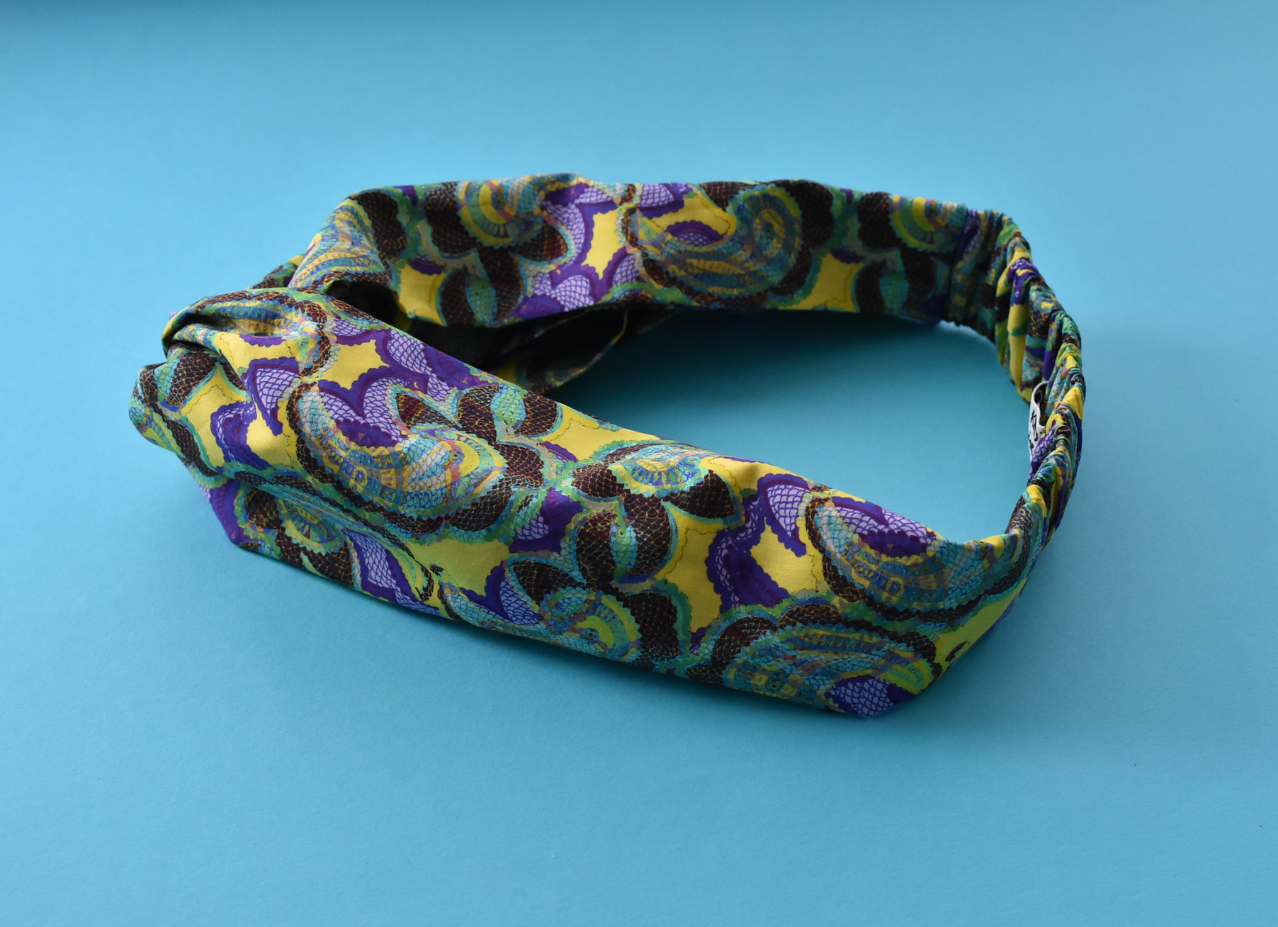 Ladies Twisted Turban Headband - Liberty of London Babylon - Silk & Lawn