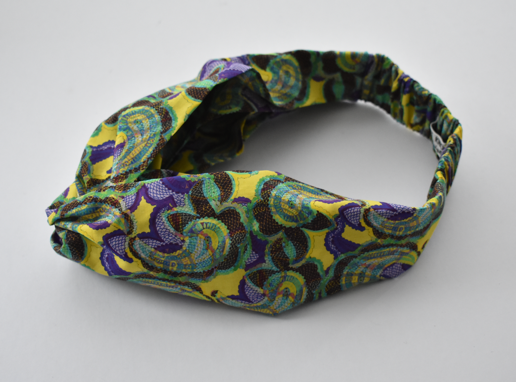 Ladies Twisted Turban Headband - Liberty of London Babylon - Silk & Lawn