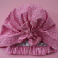 Ladies Turban Hat - Liberty of London Glenjade Pink - Silk & Lawn