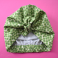 Ladies Turban Hat - Liberty of London Sunbeam Xanthe Green - Silk & Lawn