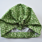 Ladies Turban Hat - Liberty of London Sunbeam Xanthe Green - Silk & Lawn
