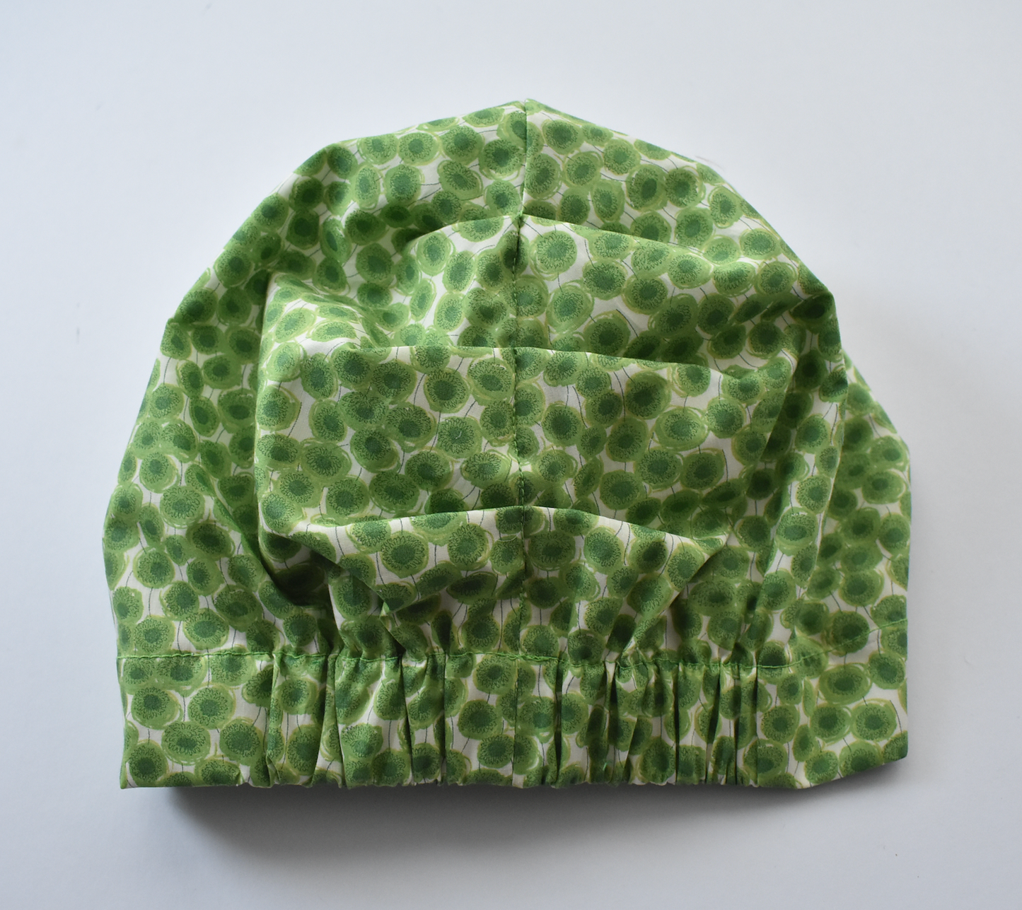 Ladies Turban Hat - Liberty of London Sunbeam Xanthe Green - Silk & Lawn
