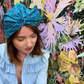 Ladies Turban Hat - Liberty of London Mayhaze - Silk & Lawn