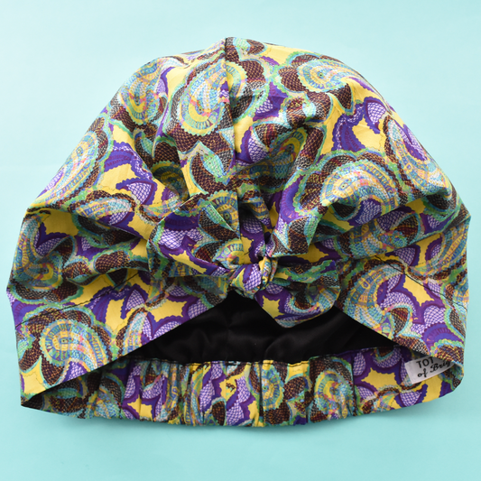 Ladies Turban Hat - Liberty of London Babylon - Silk & Lawn