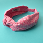 Ladies Knot Alice headband - Liberty of London Glenjade Pink - Silk & Lawn