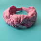 Ladies Knot Alice headband - Liberty of London Glenjade Pink - Silk & Lawn