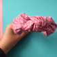 Ladies Knot Alice headband - Liberty of London Glenjade Pink - Silk & Lawn