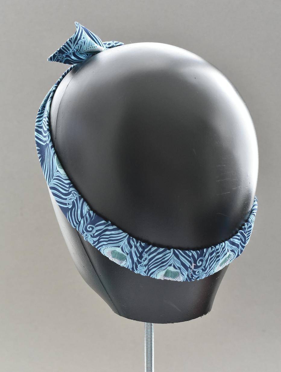 Ladies Knot hairband - Liberty of London Caesar Peacock Feather