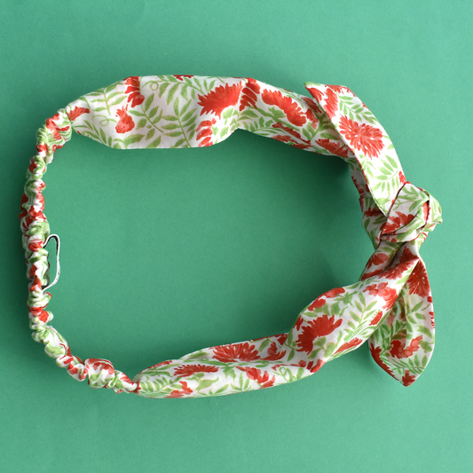 Ladies Knot hairband - Vintage Liberty of London Chrysanthemum