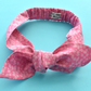 Ladies Knot hairband - Liberty of London Glenjade Pink - Silk & Lawn