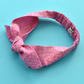 Ladies Knot hairband - Liberty of London Glenjade Pink - Silk & Lawn
