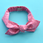 Ladies Knot hairband - Liberty of London Glenjade Pink - Silk & Lawn