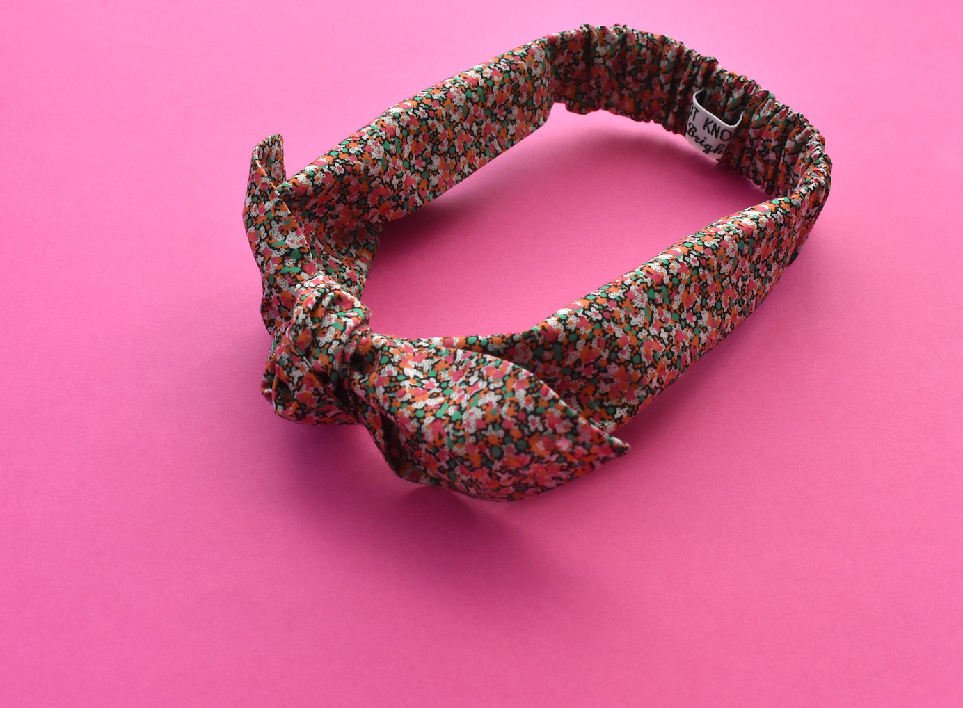 Ladies Knot hairband - Liberty of London Pink Ditsy