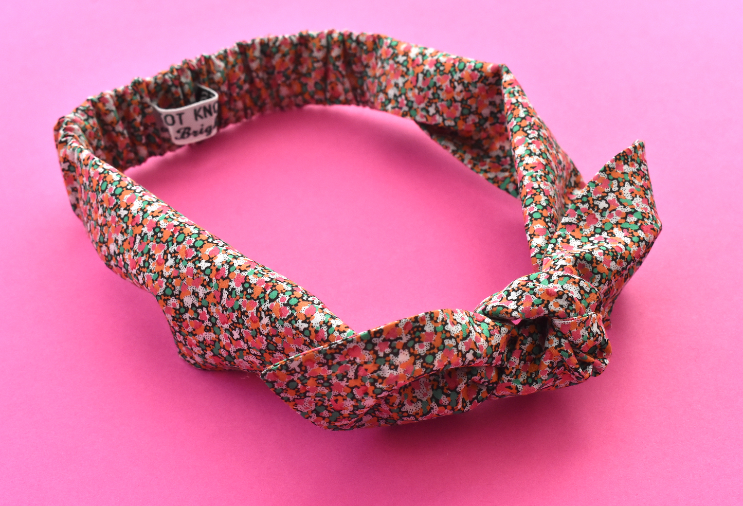 Ladies Knot hairband - Liberty of London Pink Ditsy