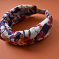 Luxury Silk Knot Alice band - Liberty of London Artist Ombrellino printed silk - Silk & Lawn
