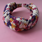 Luxury Silk Knot Alice band - Liberty of London Artist Ombrellino printed silk - Silk & Lawn
