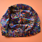 Luxury Turban & Head wrap - Pure silk - Liberty of London Artist Jewel - graphic printed silk - Silk & Lawn