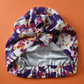 Luxury 100% pure silk Turban & Head wrap - Liberty of London Ombrellino Japanese blossom printed silk - Silk & Lawn