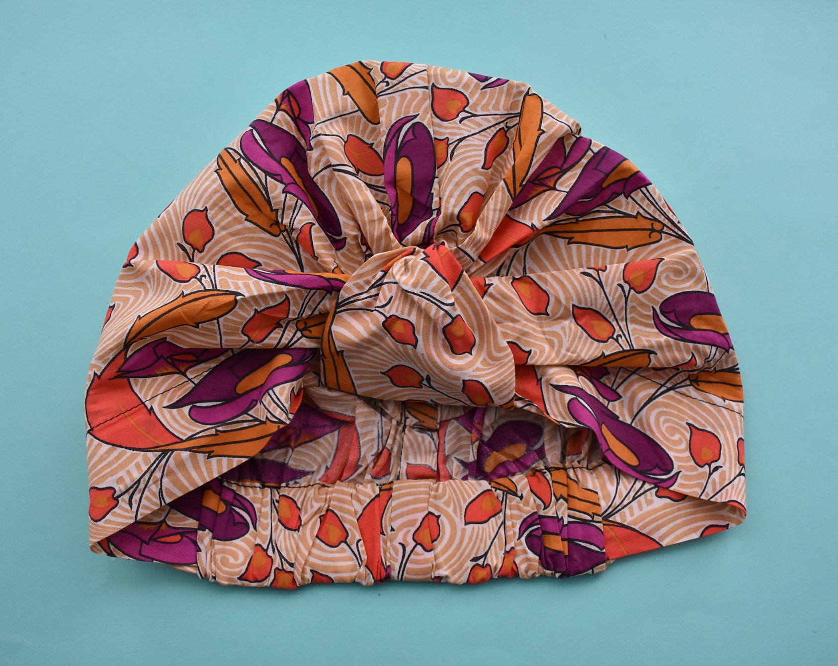 Salty Sea Knot - Swimming Cap Topper - Swim Turban - Vintage Liberty Adejade - Silk & Lawn