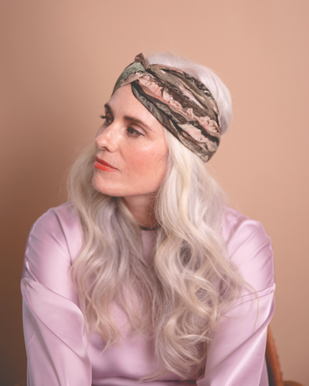 Twisted Turban Headband - Liberty of London Pink Manning / Coast