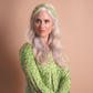 Ladies Knot Alice headband - Liberty of London Xanthe Sunbeam Green - Silk & Lawn